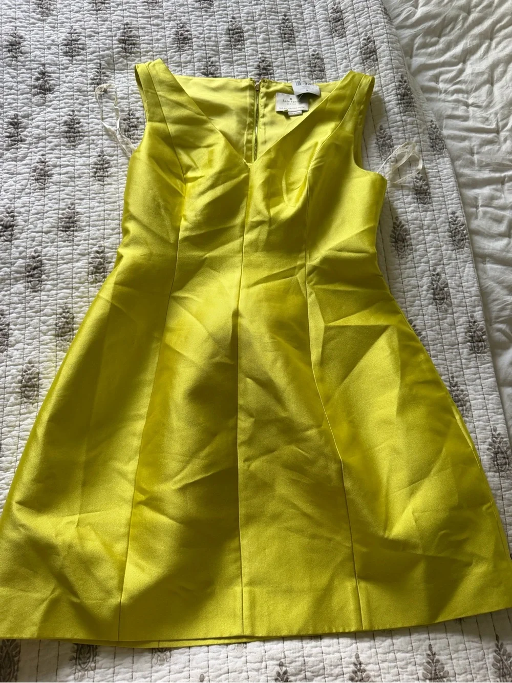 kate spade Neon Yellow Fit-and-Flare Dress